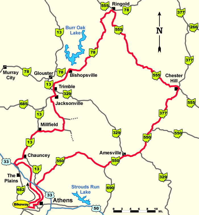 Map of The Rim of The World Loop