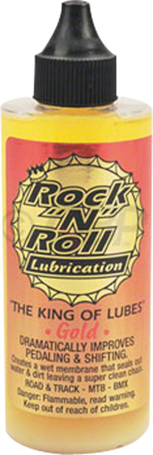 4 oz Rock-N-Roll Gold Bike Chain Lube, Drip